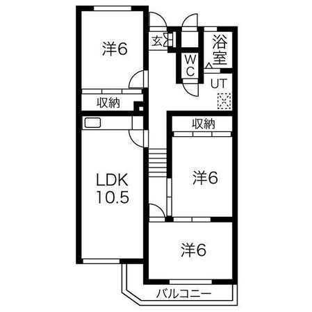 シャトーロイヤル南山の物件間取画像